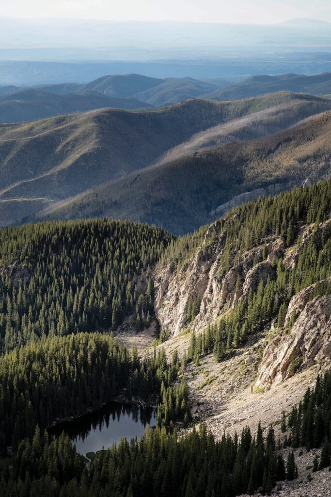 Landscape view of the mountainside